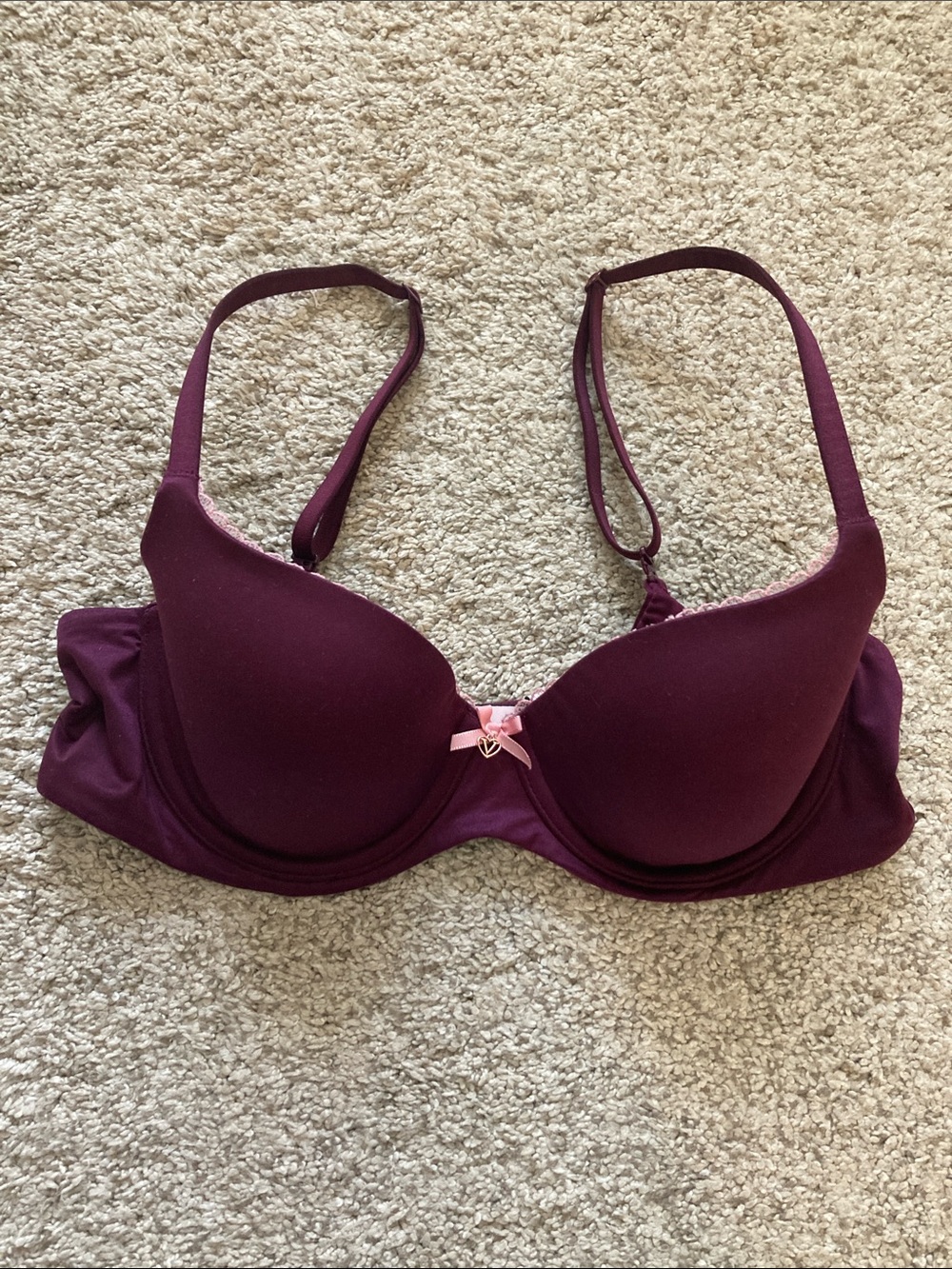 Like New Body by Victoria Dark Purple 34C Lined Demi